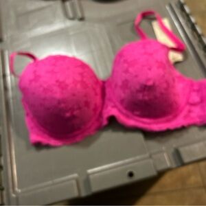No Boundaries Vibrant Pink Lace Bra